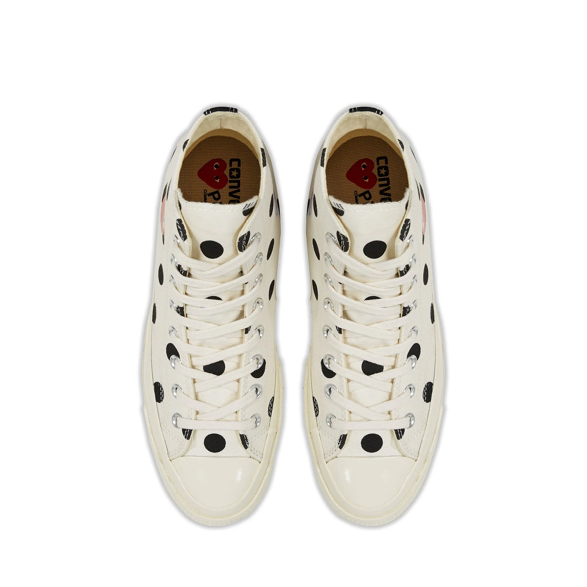 Play Converse - Polka Dot Red Heart Chuck Taylor All Star ’70 Low Sneakers - (White)