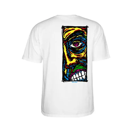 Powell Peralta Skateboards Shirt Lance Conklin Face White