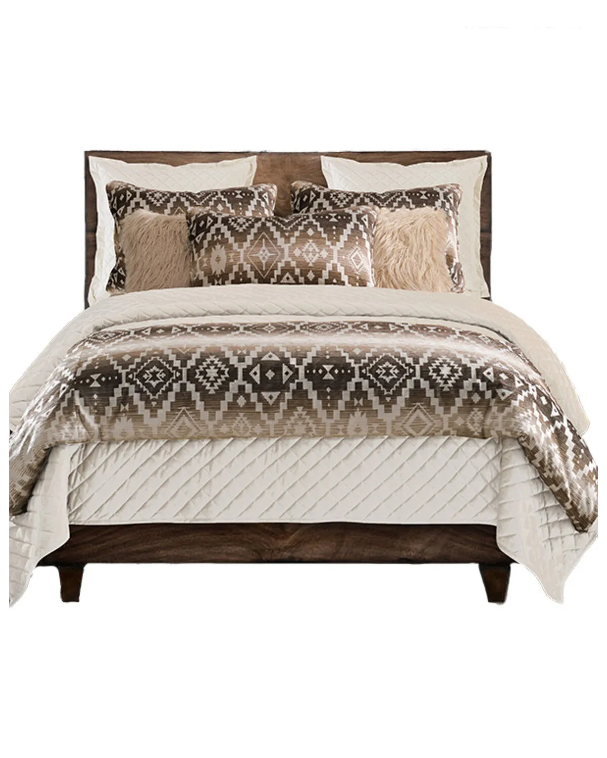 Product Name:  HiEnd Accents Chalet Southwestern Print 3 Piece Duvet Cover Set - King Size