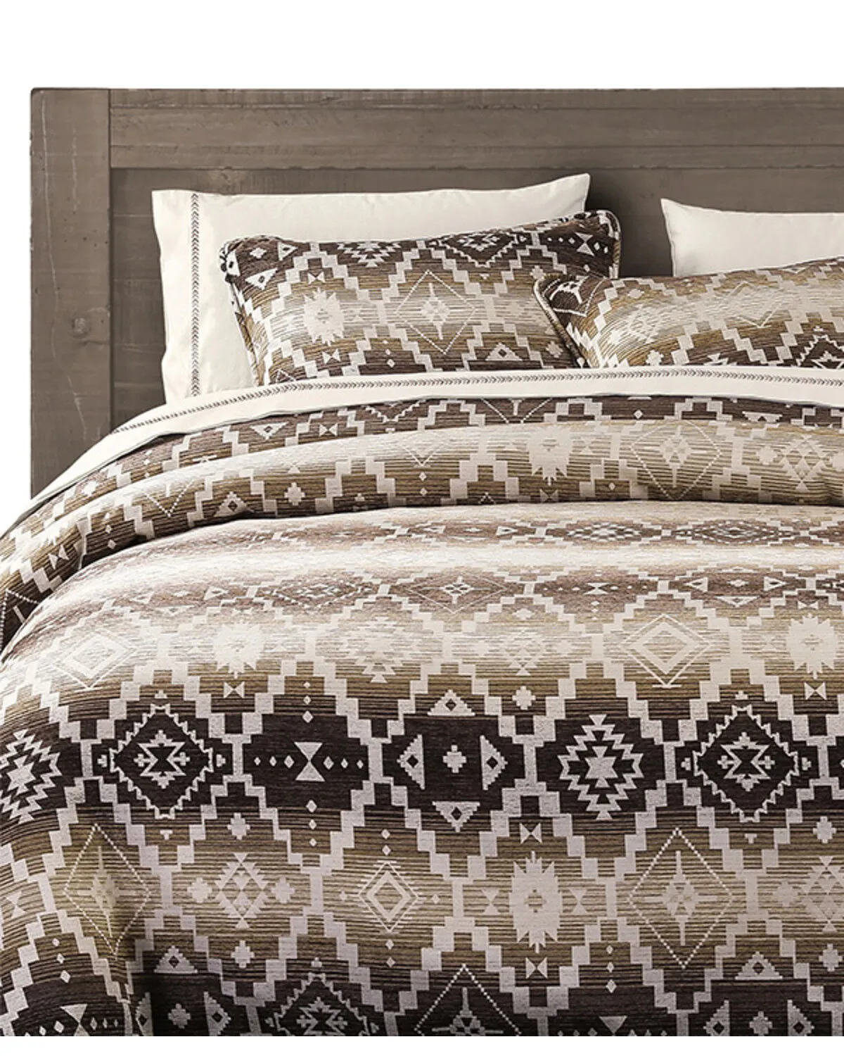 Product Name:  HiEnd Accents Chalet Southwestern Print 3 Piece Duvet Cover Set - King Size