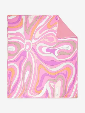 Pucci Baby Girls Marmo Blanket in Pink