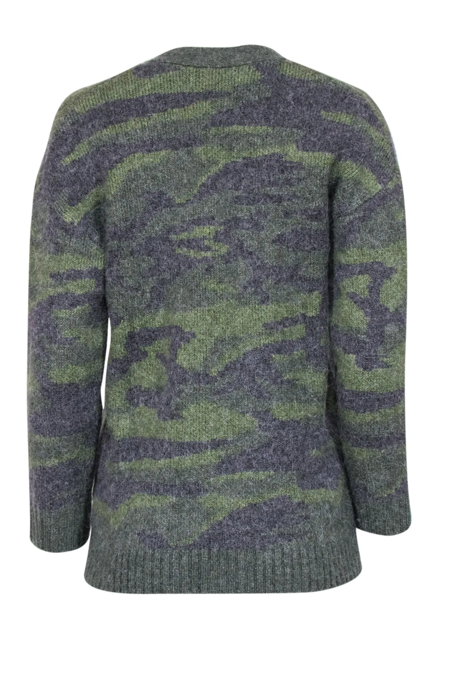 Rails - Green Camo Wool Blend Oversized Cardigan Sz S