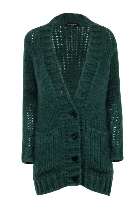 Roberto Collina - Green Knit Button Front Cardigan Sz S