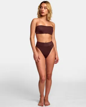 RVCA- SOLID BANDEAU BIKINI TOP