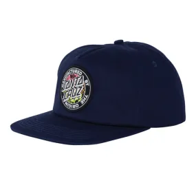 Santa Cruz Skateboards Hat Acidic MFG Dot Snapback Mid Navy