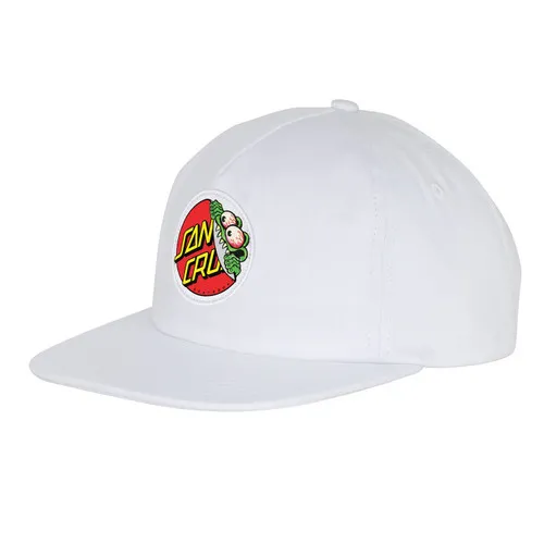 Santa Cruz Skateboards Hat Beware Dot Strapback White