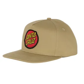 Santa Cruz Skateboards Hat Classic Snapback Mid Tan