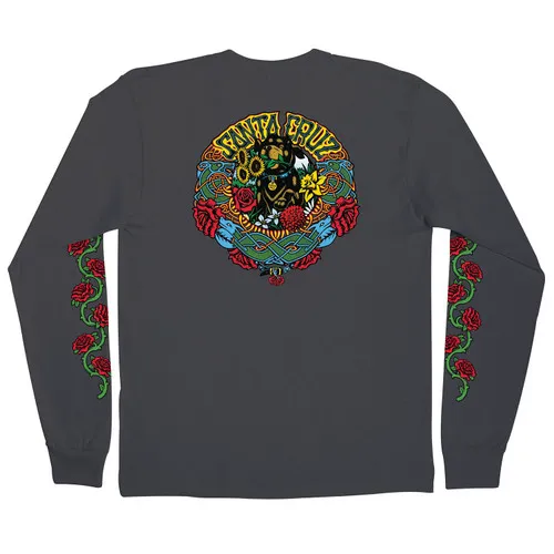 Santa Cruz Skateboards Longsleeve Shirt Dressen Mash Up Charcoal