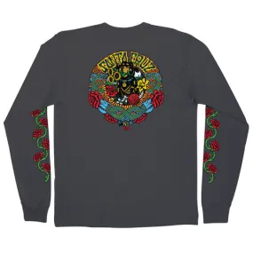 Santa Cruz Skateboards Longsleeve Shirt Dressen Mash Up Charcoal