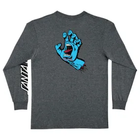 Santa Cruz Skateboards Longsleeve Shirt Screaming Hand Dark Heather