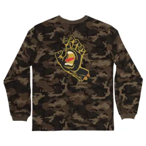 Santa Cruz Skateboards Longsleeve Shirt Screaming Hand Pocket Camo