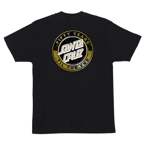 Santa Cruz Skateboards Shirt 50th Anniversary TTE Dot Pigment Black