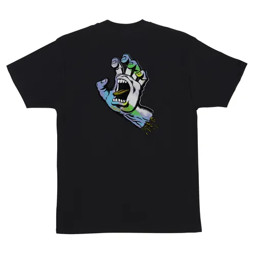 Santa Cruz Skateboards Shirt Holo Screaming Hand Black