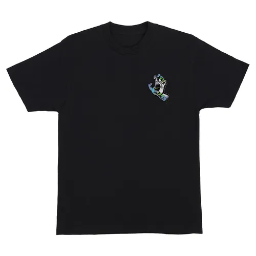 Santa Cruz Skateboards Shirt Holo Screaming Hand Black