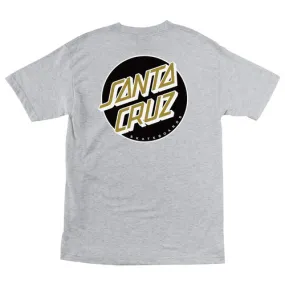 Santa Cruz Skateboards Shirt Other Dot Heather Grey/Black/Gold