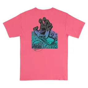 Santa Cruz Skateboards Shirt Screaming Hand Divide Coral Craze