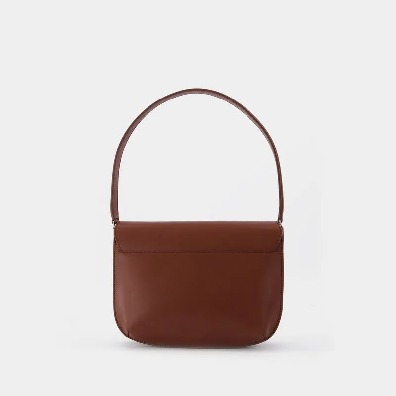 Sarah Shoulder Bag - A.P.C. - Leather - Hazelnut