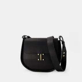 Senda Shoulder Bag  - Ines de la Fressange - Leather - Black