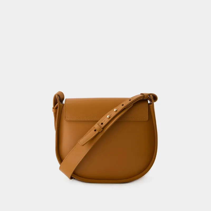 Senda Shoulder Bag  - Ines de la Fressange - Leather - Camel