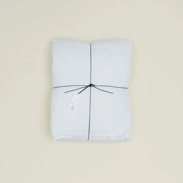 Simple Linen Quilt - White