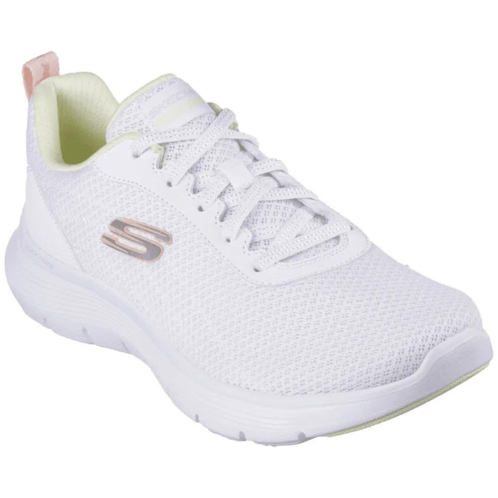 Skechers Flex Appeal 5.0 White and Multi Trainers