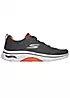 Skechers Mens Charcoal & Orange Go Walk Arch Fit 2.0 Trainers