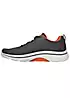 Skechers Mens Charcoal & Orange Go Walk Arch Fit 2.0 Trainers