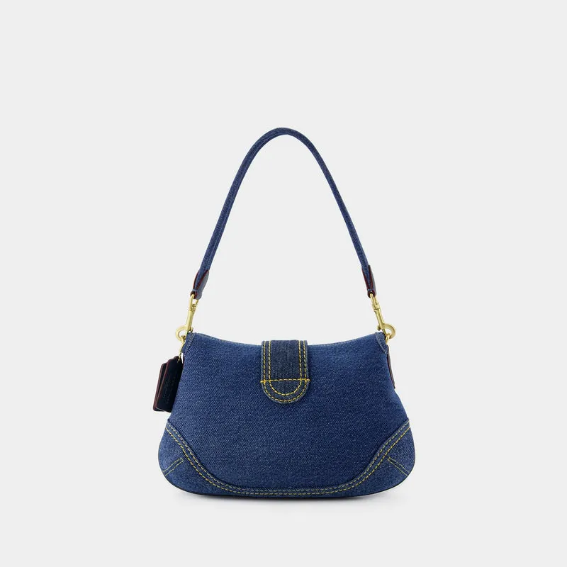 Soho Shoulder Bag - Coach - Cotton - Blue