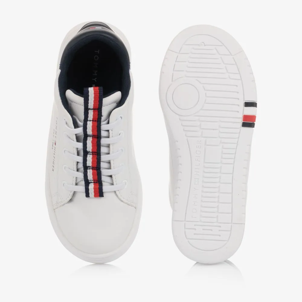 Teen White Logo Trainers