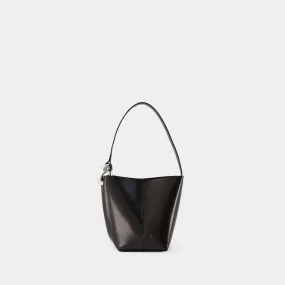 The Jwa Corner Small Bucket Shoulder Bag - J.W. Anderson - Leather - Black