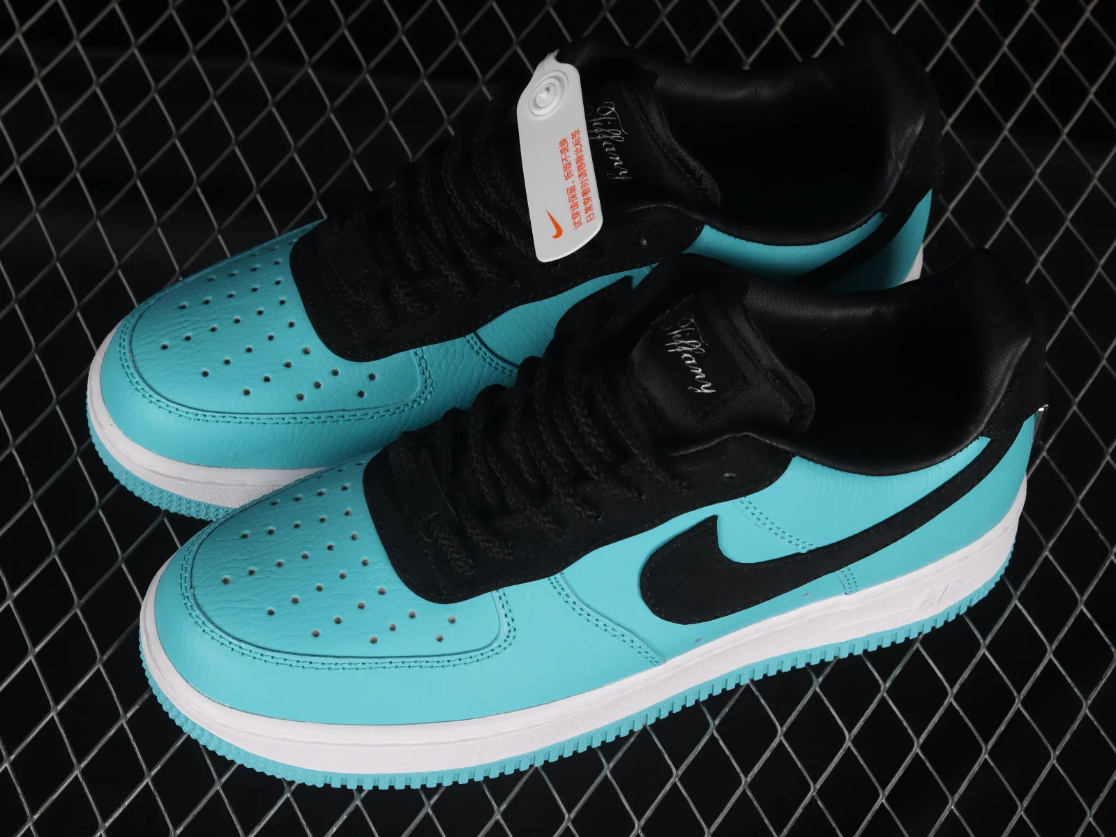 TIFFANY & CO x Nike Air Force 1 Low 1837 Tiffany Blue Black DZ1382-002