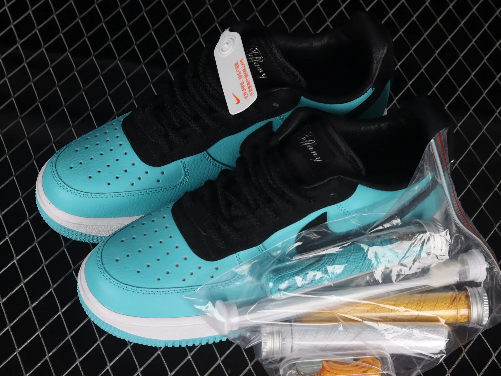 TIFFANY & CO x Nike Air Force 1 Low 1837 Tiffany Blue Black DZ1382-002