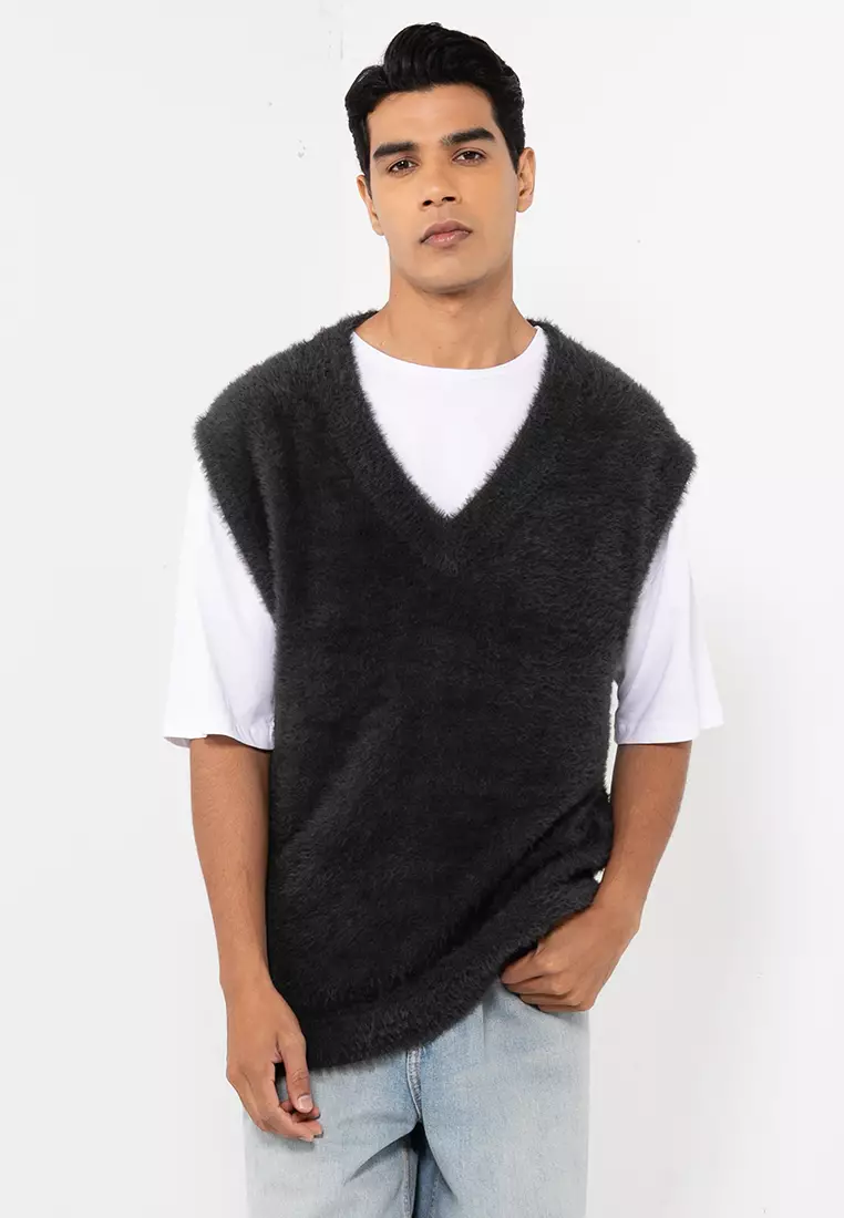 Topman Fluffy Tank Top