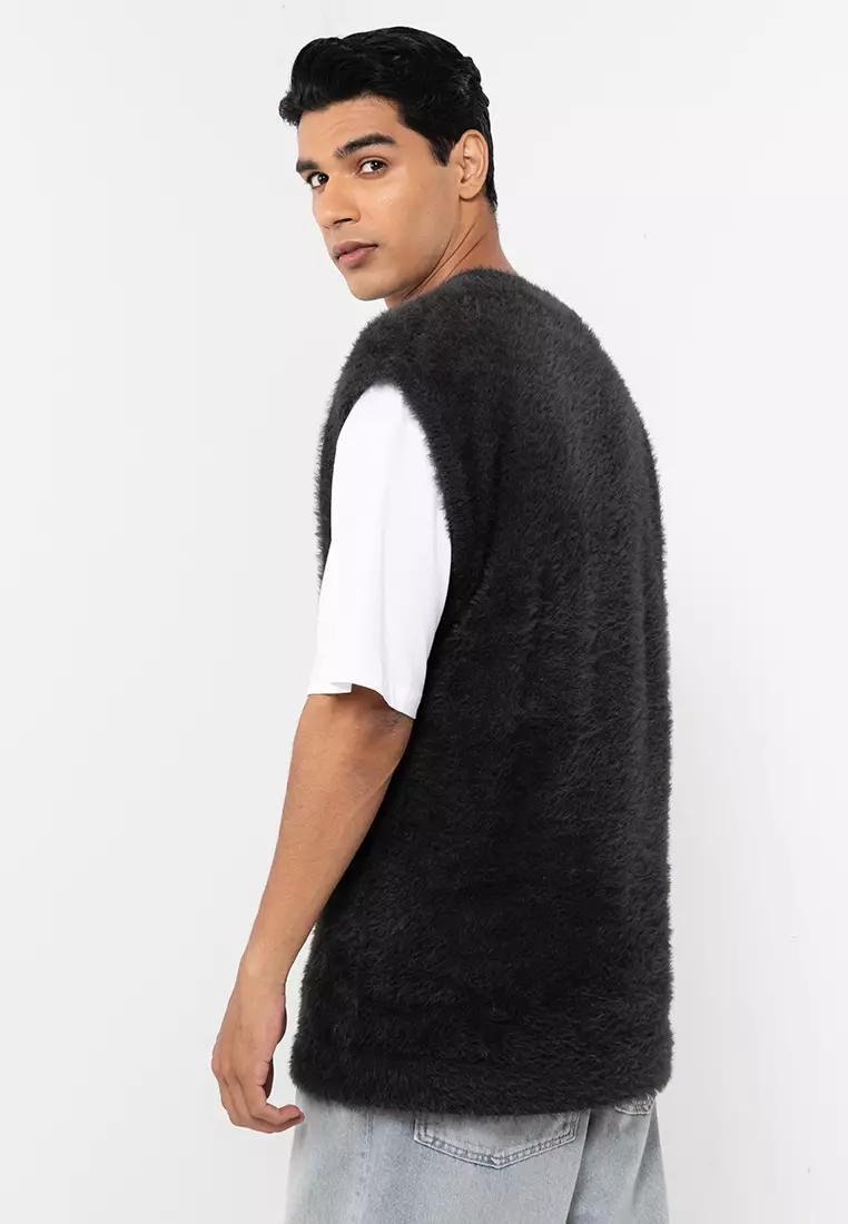 Topman Fluffy Tank Top