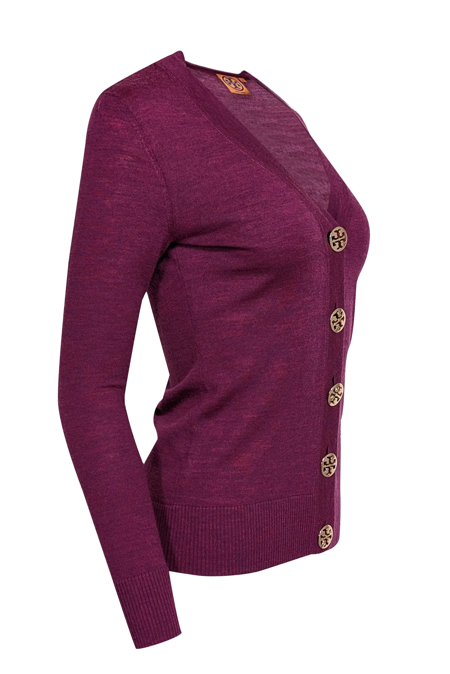 Tory Burch - Magenta & Purple Wool Cardigan Sz XS