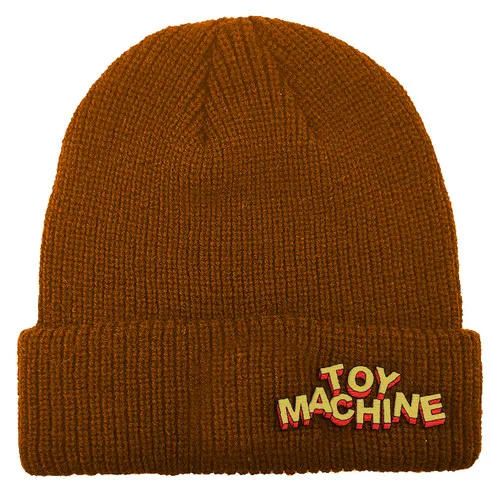 Toy Machine Skateboards Beanie Hirotext Brown