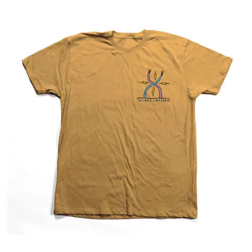 Toy Machine Skateboards Ed Templeton Wires Crossed Shirt Gold