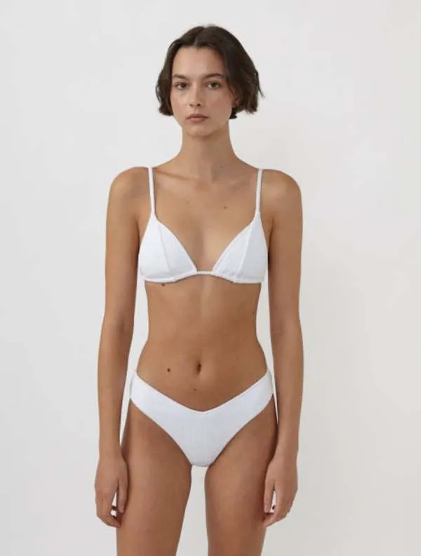 Triangle Bikini Top - White