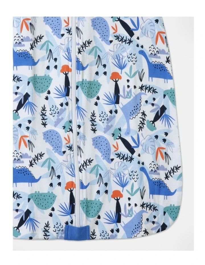 Unlined Long Sleeve Sleeping Bag in Dino