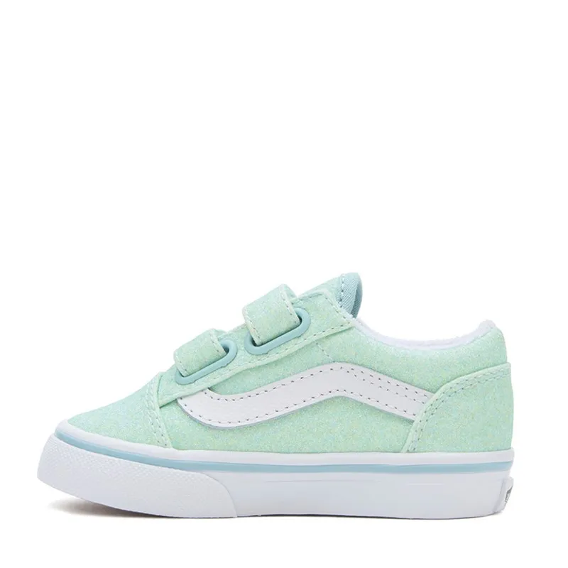 Vans Infant Old Skool Glitter Trainers Pastel Blue