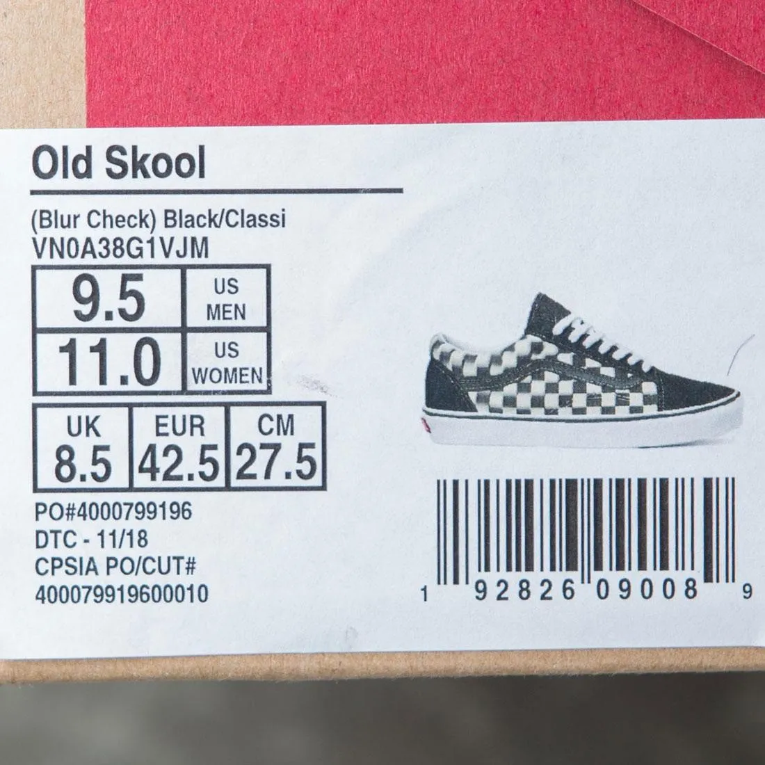 Vans Men Old Skool - Blur Check (black / white)