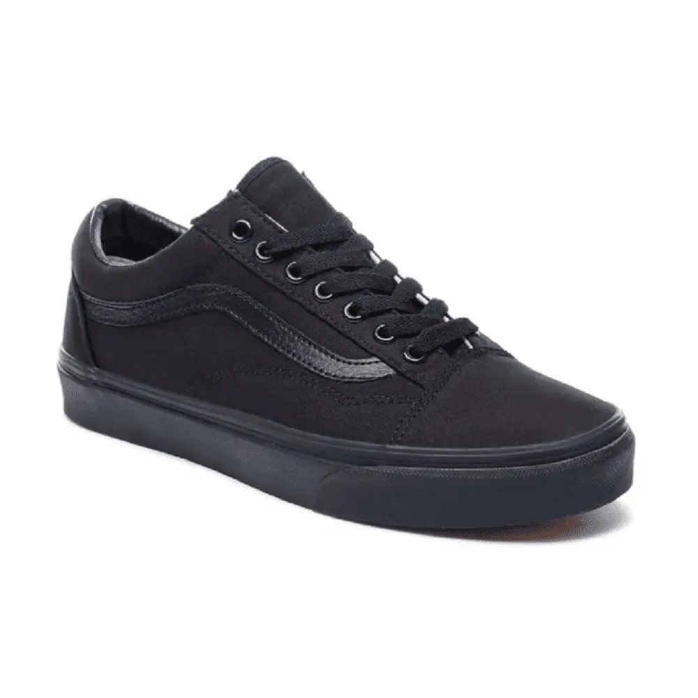 Vans Mens Old Skool Black Lace-Up Trainers