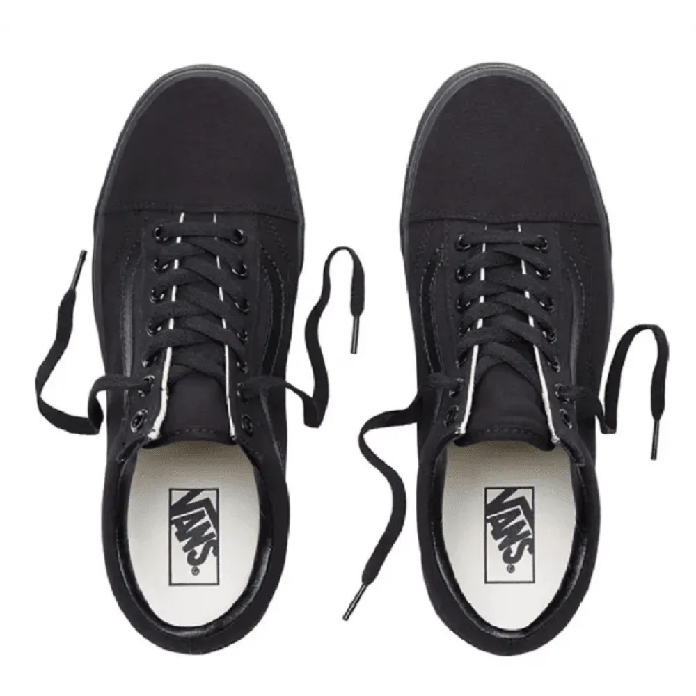 Vans Mens Old Skool Black Lace-Up Trainers