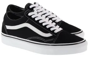 Vans Trainers Womens Old Skool Black White Canvas