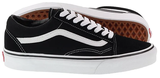 Vans Trainers Womens Old Skool Black White Canvas