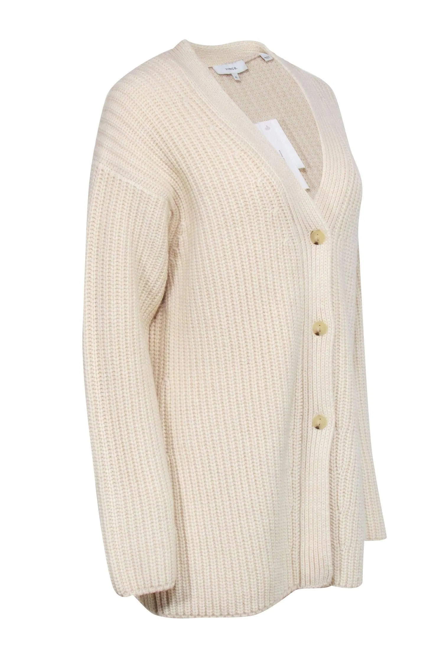 Vince - Ivory Cable Knit Cardigan Sz XL