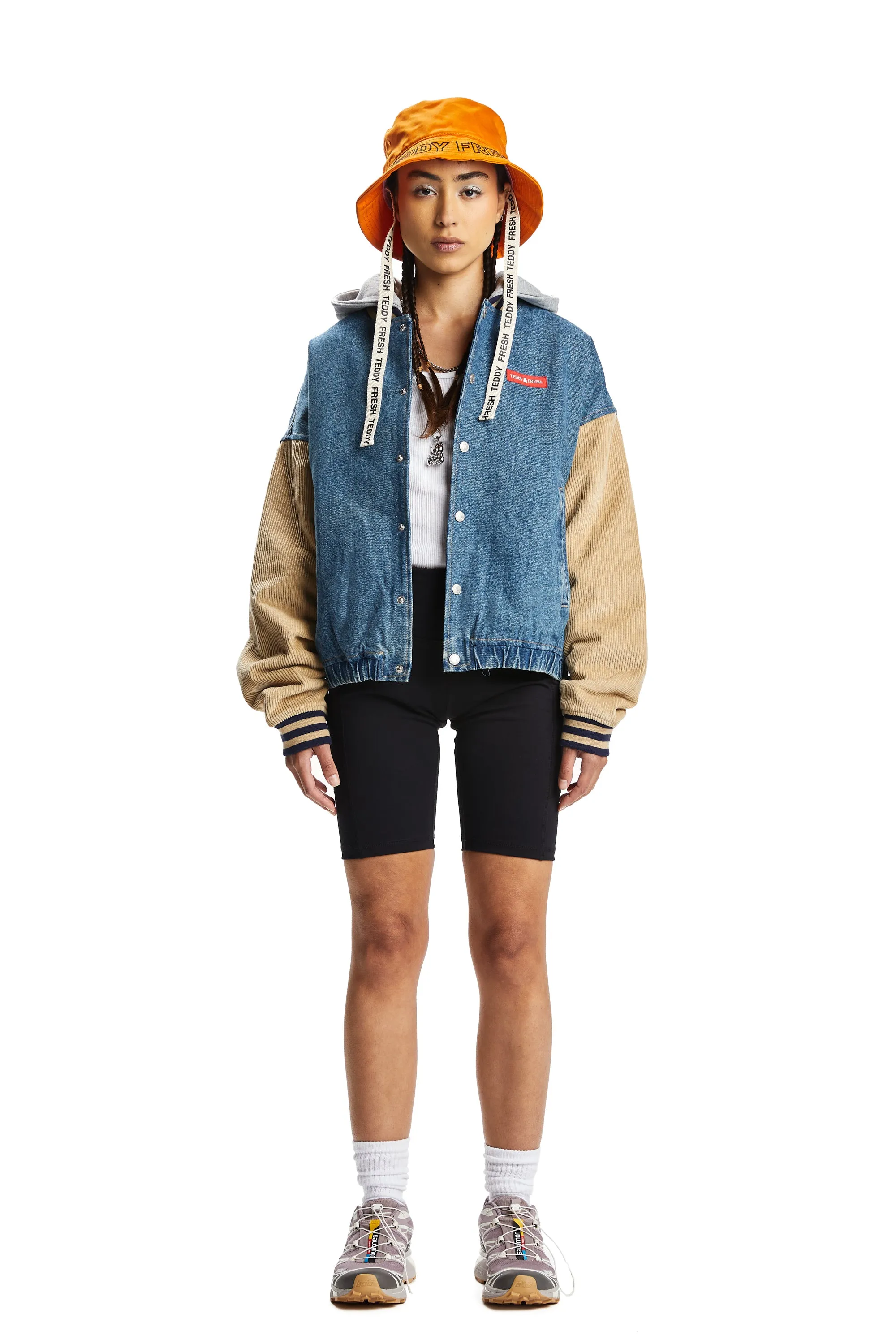 Vintage Inspired Denim Bomber Jacket