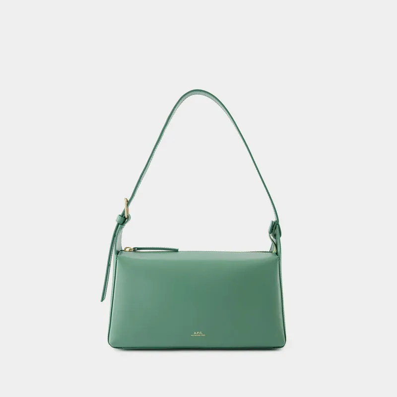 Virginie Baguette Shoulder Bag - A.P.C. - Leather - Jade