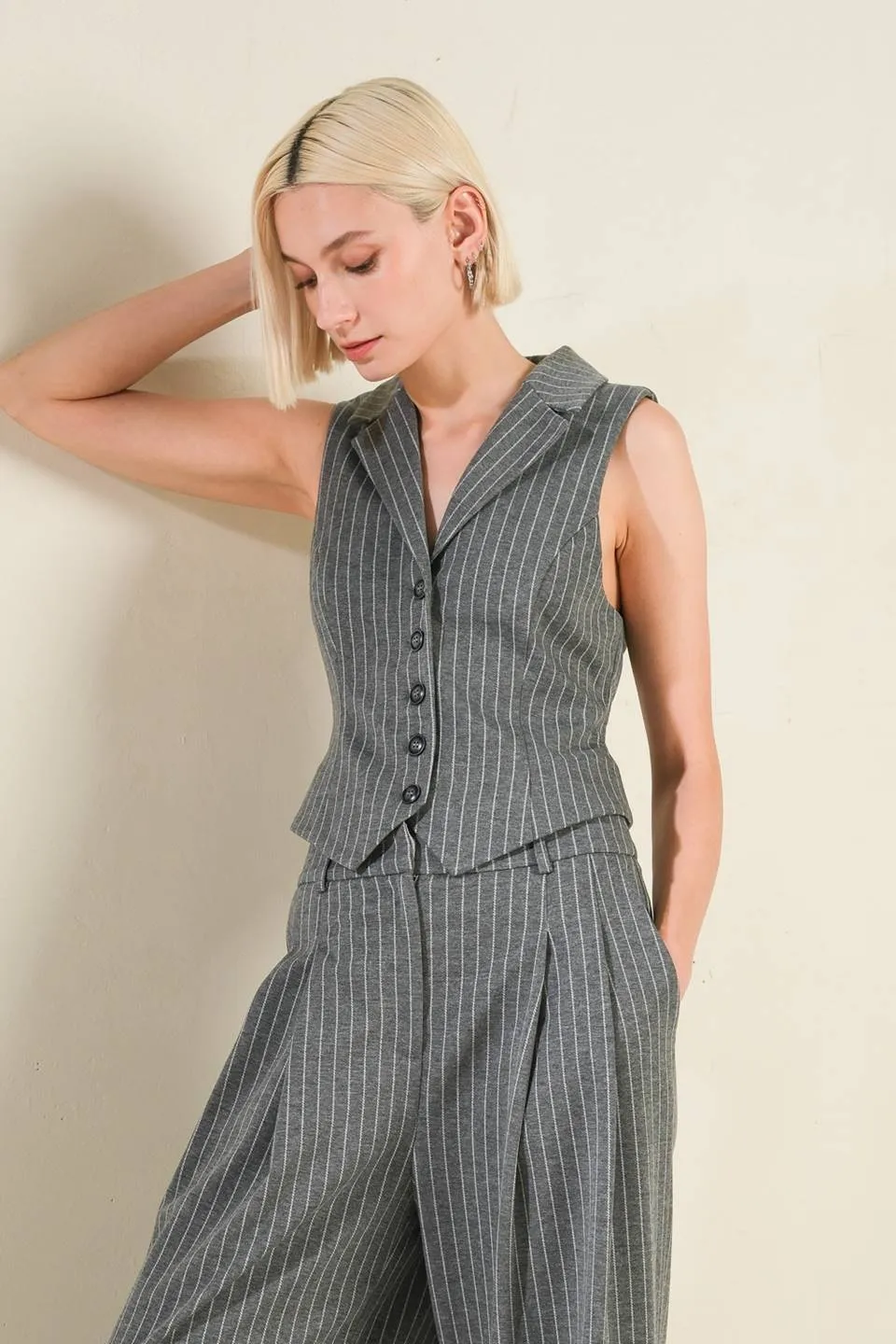 WANNA BE LOVED WOVEN VEST