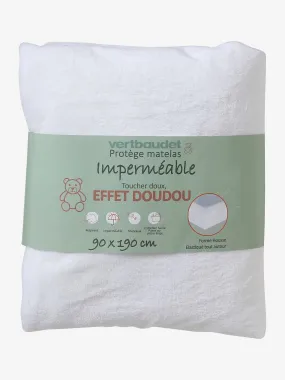 Waterproof Mattress Protector in Soft Touch Microfibre - white